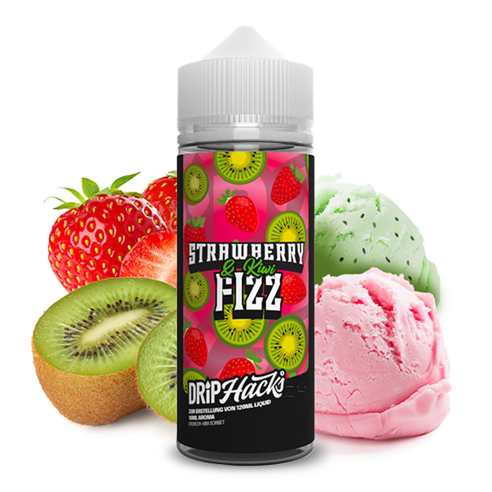 Drip Hacks Erdbeer Kiwi Fizz Longfill Aroma 10ml