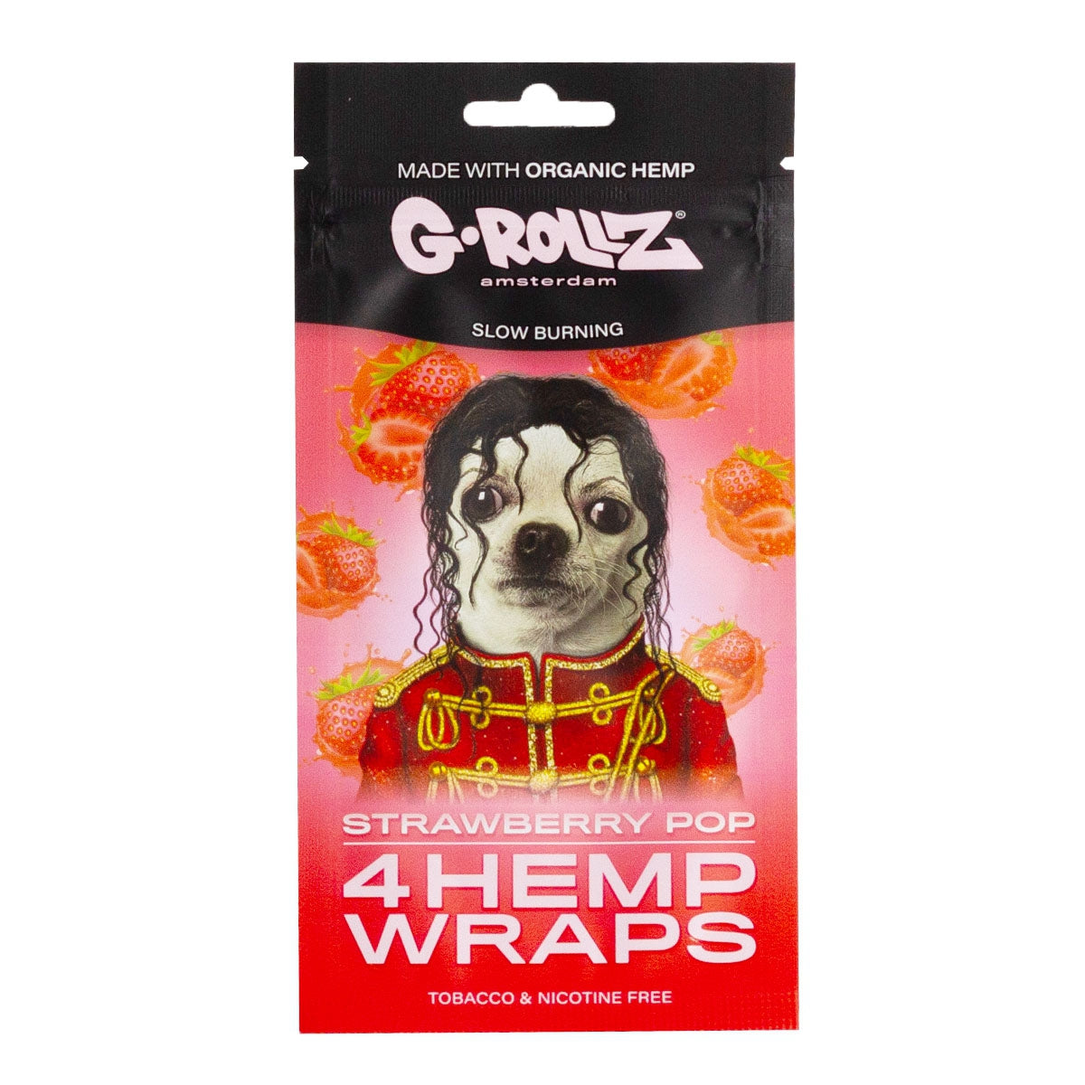 G-Rollz Hemp Wraps Flavour Strawberry Pop 4 Stück per Packung