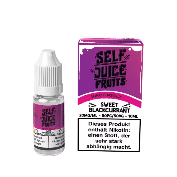 Self Juice - Nikotinsalz - Sweet Blackcurrant - Liquid 10ml Nikotingehalt 20mg/ml