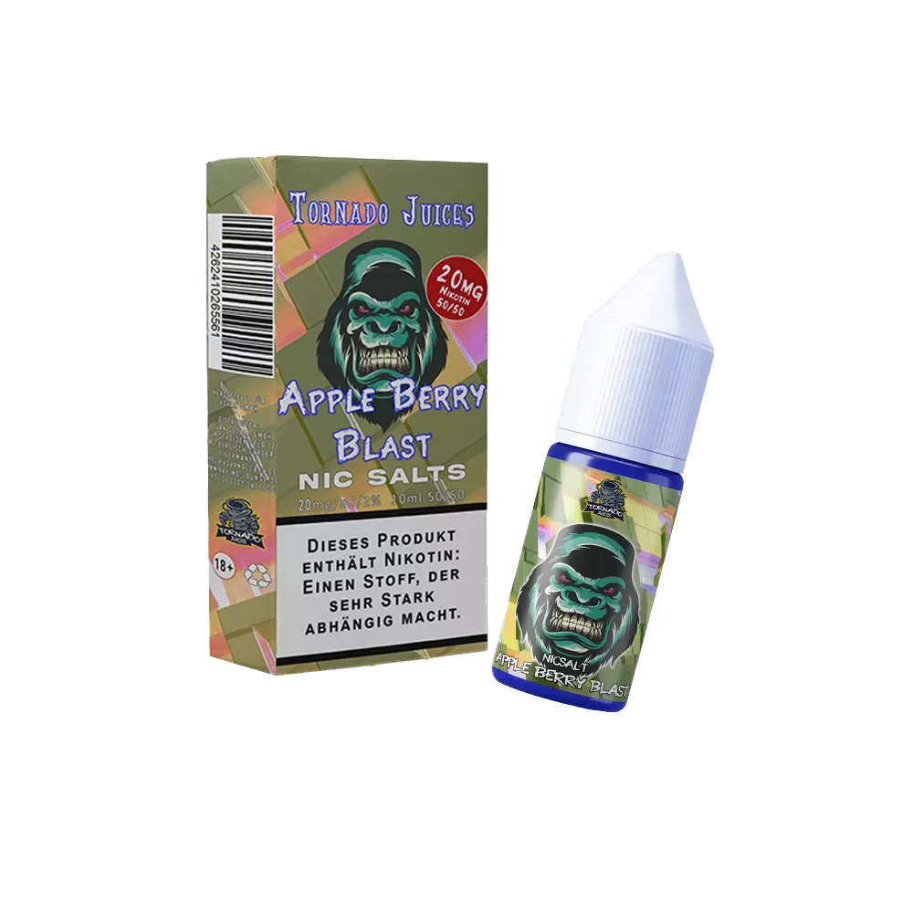 Tornado Juice - Nikotinsalz - Apple Berry Blast - Liquid 10ml Nikotingehalt 20mg/ml
