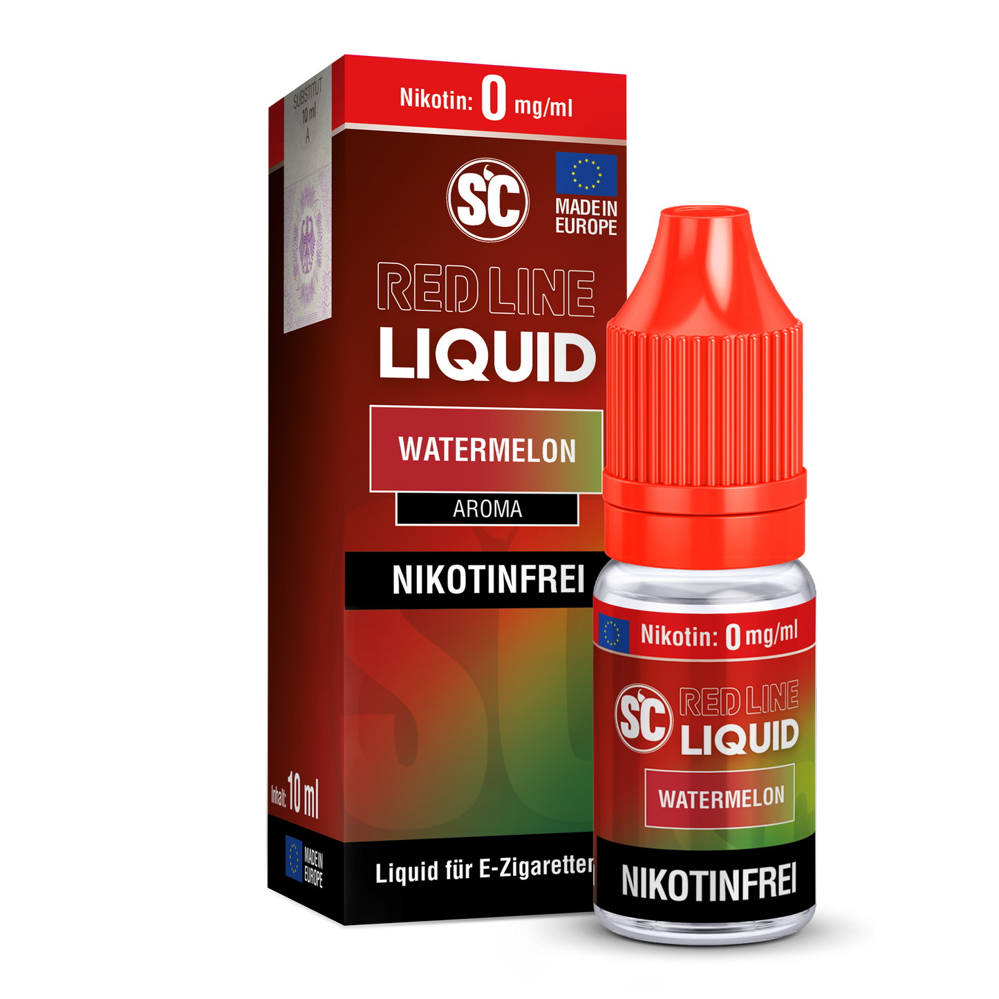 SC - Red Line - Watermelon - Nikotinsalz Liquid 10ml verschiedene Nikotinstärken