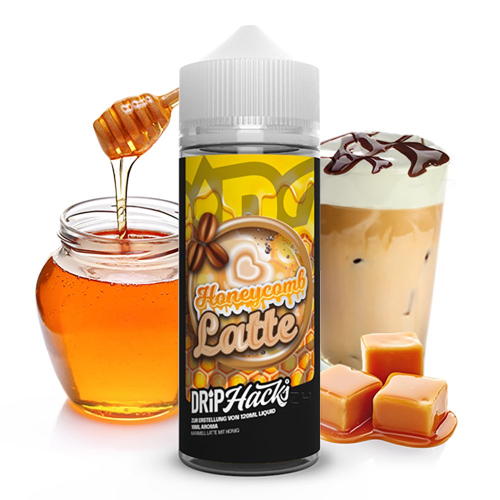 Drip Hacks Karamell Latte mit Honig Longfill Aroma 10ml