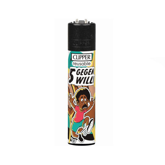 Clipper Feuerzeug Motiv 5 gegen Willi