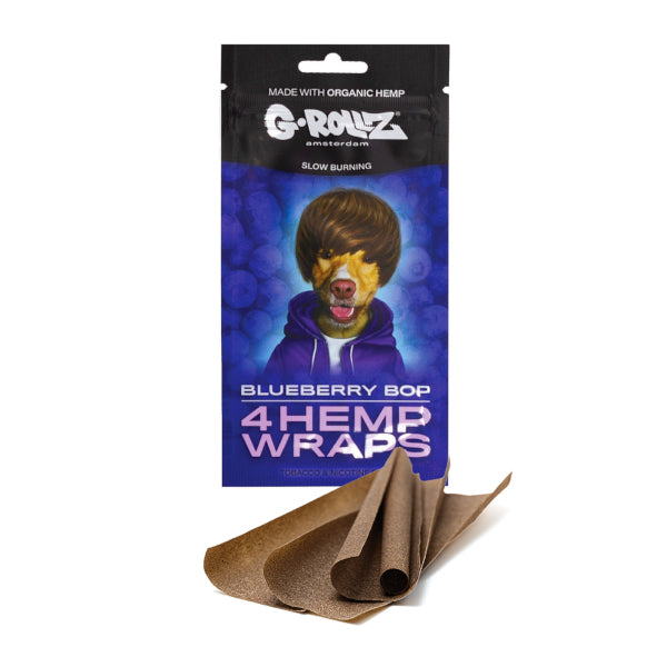 G-Rollz Hemp Wraps Flavour Blueberry Bop 4 Stück per Packung