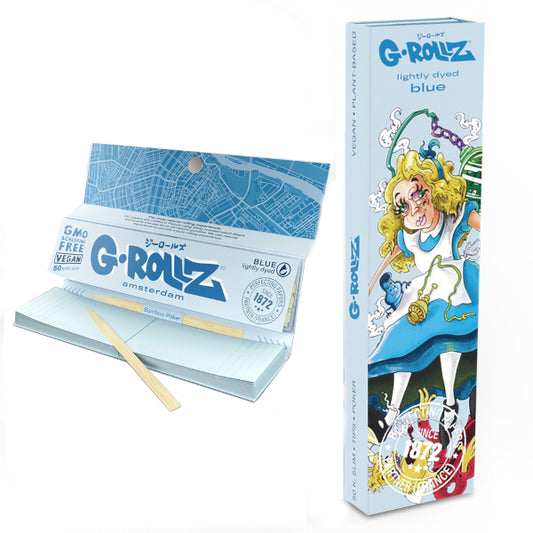 G-Rollz KS Lightly dyed Blue Alice Tip 50 Blatt
