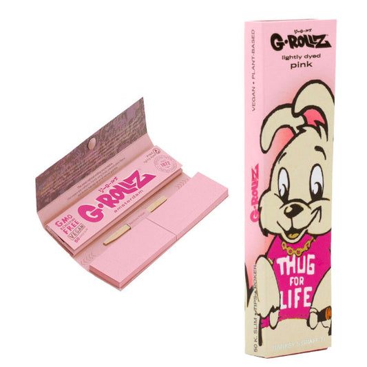 G-Rollz KS Lightly dyed Pink Tip 50 Blatt