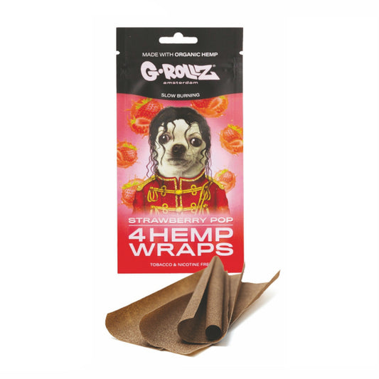 G-Rollz Hemp Wraps Flavour Strawberry Pop 4 Stück per Packung