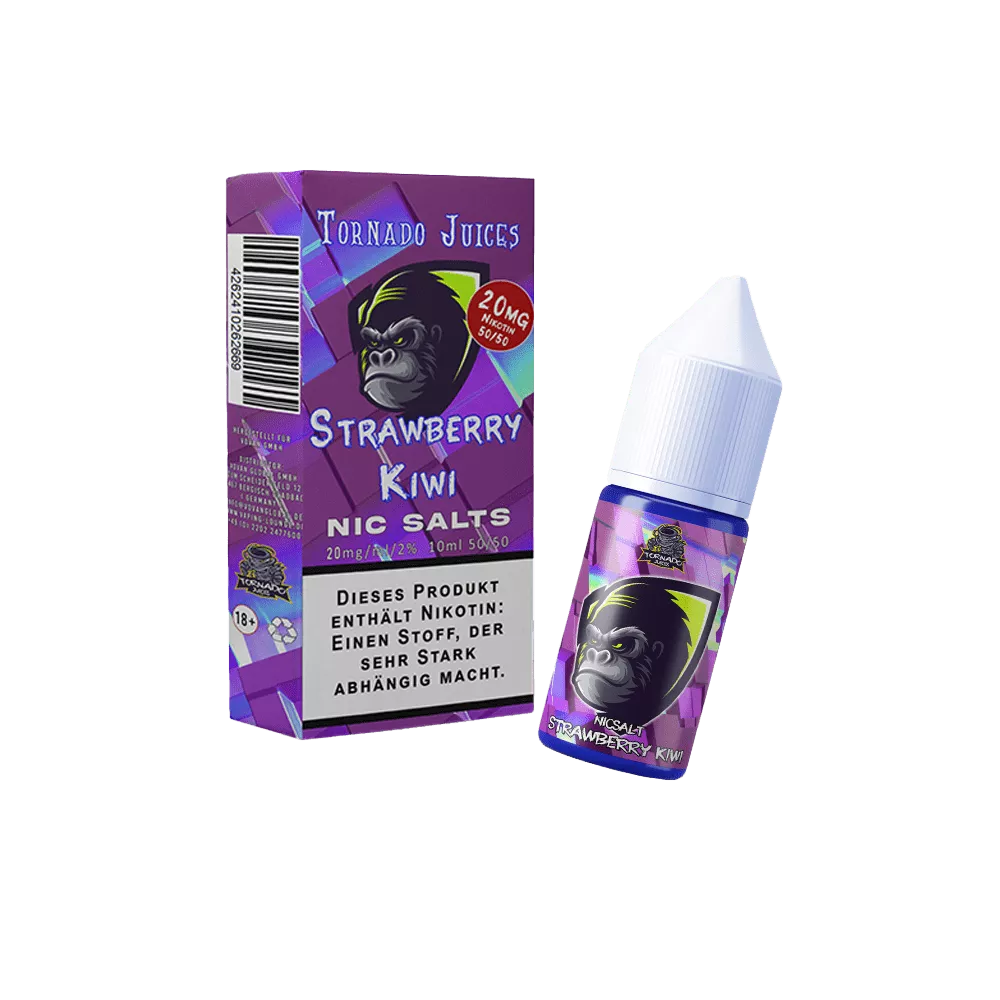 Tornado Juice - Nikotinsalz - Strawberry Kiwi - Liquid 10ml Nikotingehalt 20mg/ml