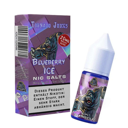 Tornado Juice - Nikotinsalz - Blueberry Ice - Liquid 10ml Nikotingehalt 20mg/ml