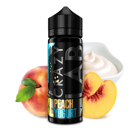 Crazy Lab XL Peach Joghurt Aroma 10ml in 120ml Longfill Flasche