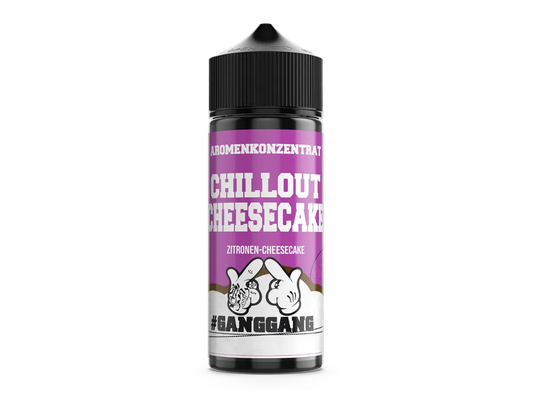 GangGang Chillout Cheesecake Aroma 10ml in 120ml Longfill Flasche