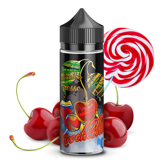 Lädla Juice Volle Fresse Kirschlolli 10ml Aroma Longfill - 10ml in 120ml Flasche