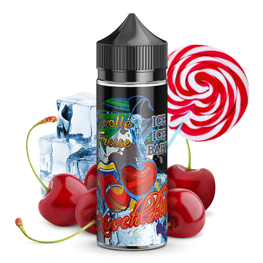 Lädla Juice Volle Fresse Kirschlolli On Ice 10ml Aroma Longfill - 10ml in 120ml Flasche