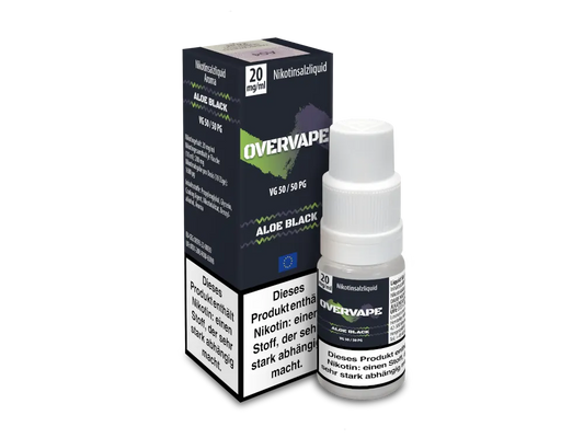Overvape - Nikotinsalz - Aloe Black - Liquid 10ml Nikotingehalt 20mg/ml