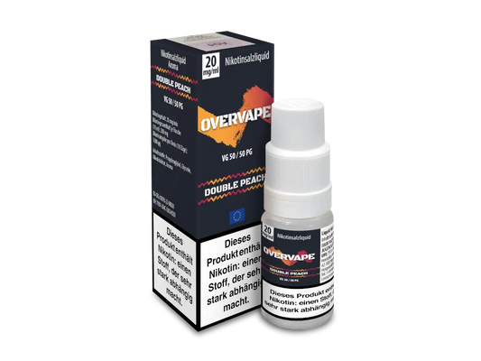 Overvape - Nikotinsalz - Double Peach - Liquid 10ml Nikotingehalt 20mg/ml