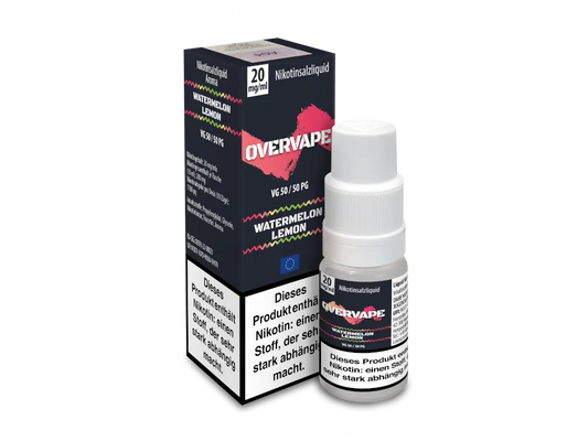 Overvape - Nikotinsalz - Watermelon Lemon - Liquid 10ml Nikotingehalt 20mg/ml