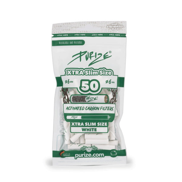 Purize Aktivkohlefilter 6mm white 50er Beutel