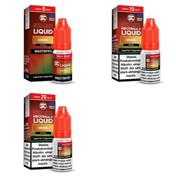 SC - Red Line - Caramel - Nikotinsalz Liquid 10ml verschiedene Nikotinstärken