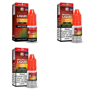 SC - Red Line - Orange Vanilla - Nikotinsalz Liquid 10ml verschiedene Nikotinstärken