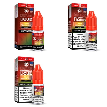 SC - Red Line - Peach Passion Fruit - Nikotinsalz Liquid 10ml verschiedene Nikotinstärken