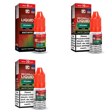 SC - Red Line - Spearmint - Nikotinsalz Liquid 10ml verschiedene Nikotinstärken