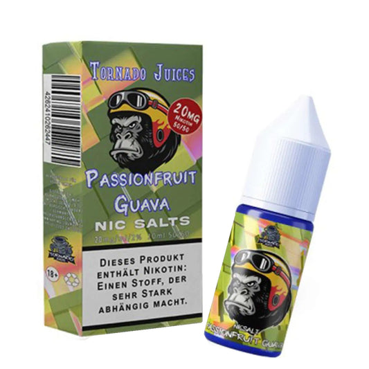 Tornado Juice - Nikotinsalz - Passionsfrucht Guava - Liquid 10ml Nikotingehalt 20mg/ml
